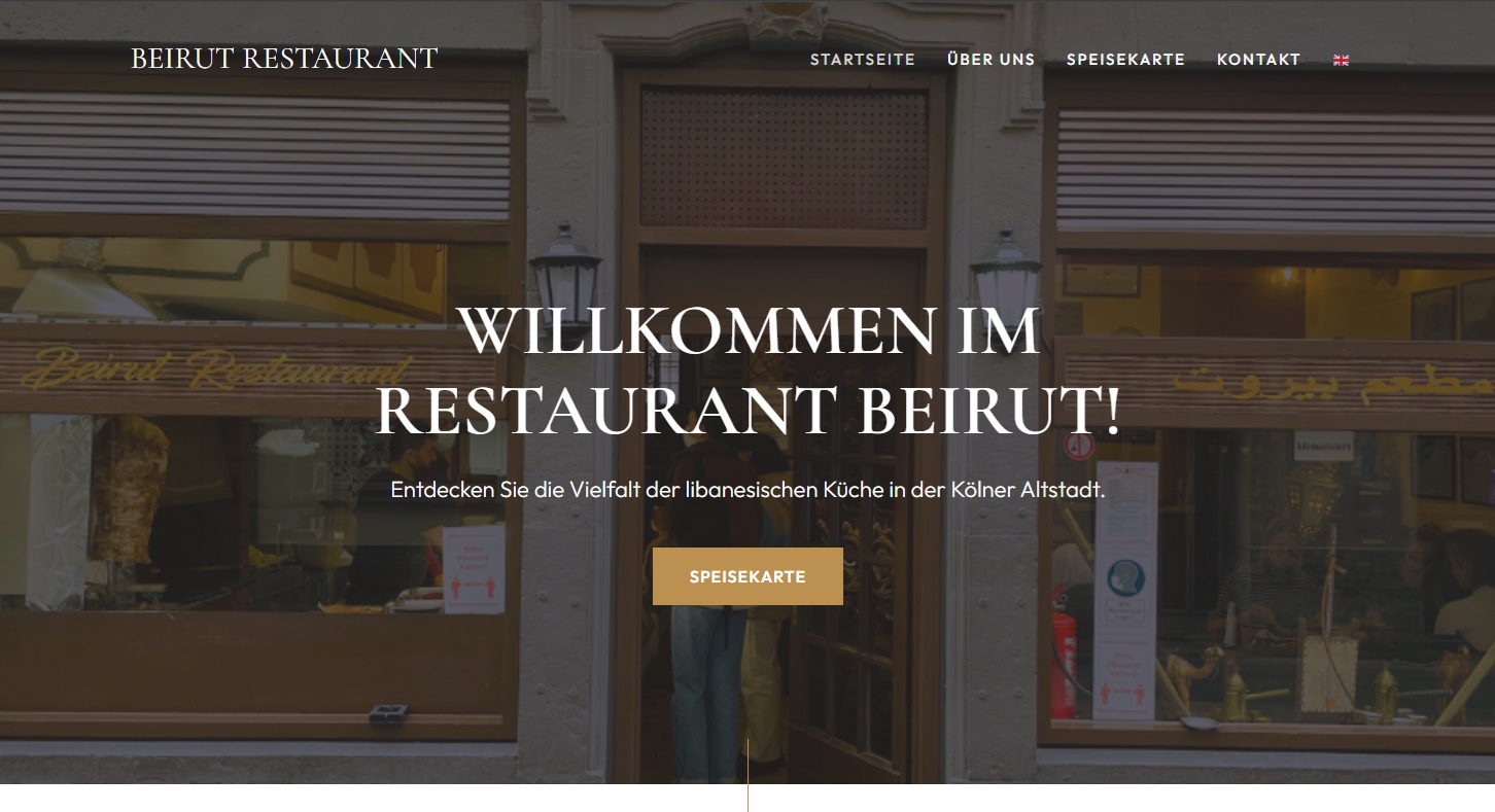 Beirut Restaurant Homepage